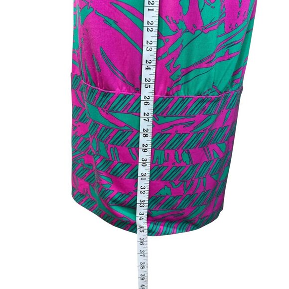 BCBGMAXAZRIA Cowl Neck Abstract Print Mini Dress | Size L - Picture 10 of 12